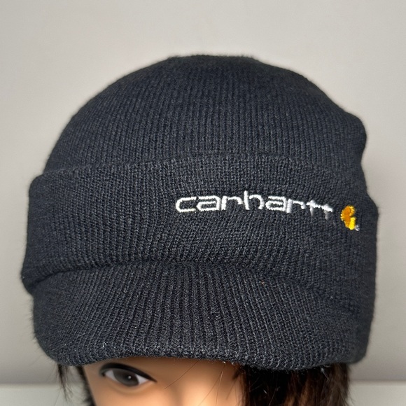 Carhartt black Knit beanie with brim - Picture 1 of 6